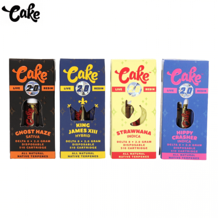 Cake D8 Live Resin Vape Cartridge 2GM/5CT/PK